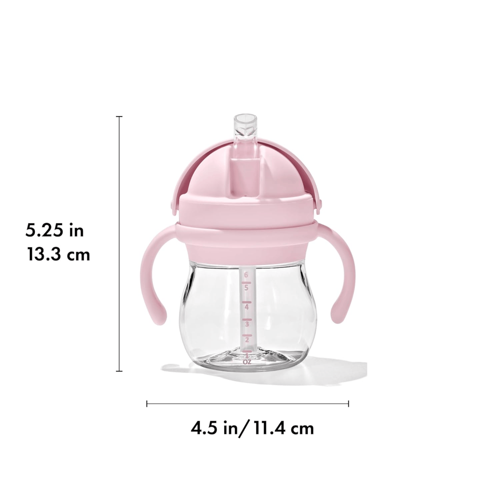 OXO Tot Transitions Straw Cup with Removable Handles Blossom