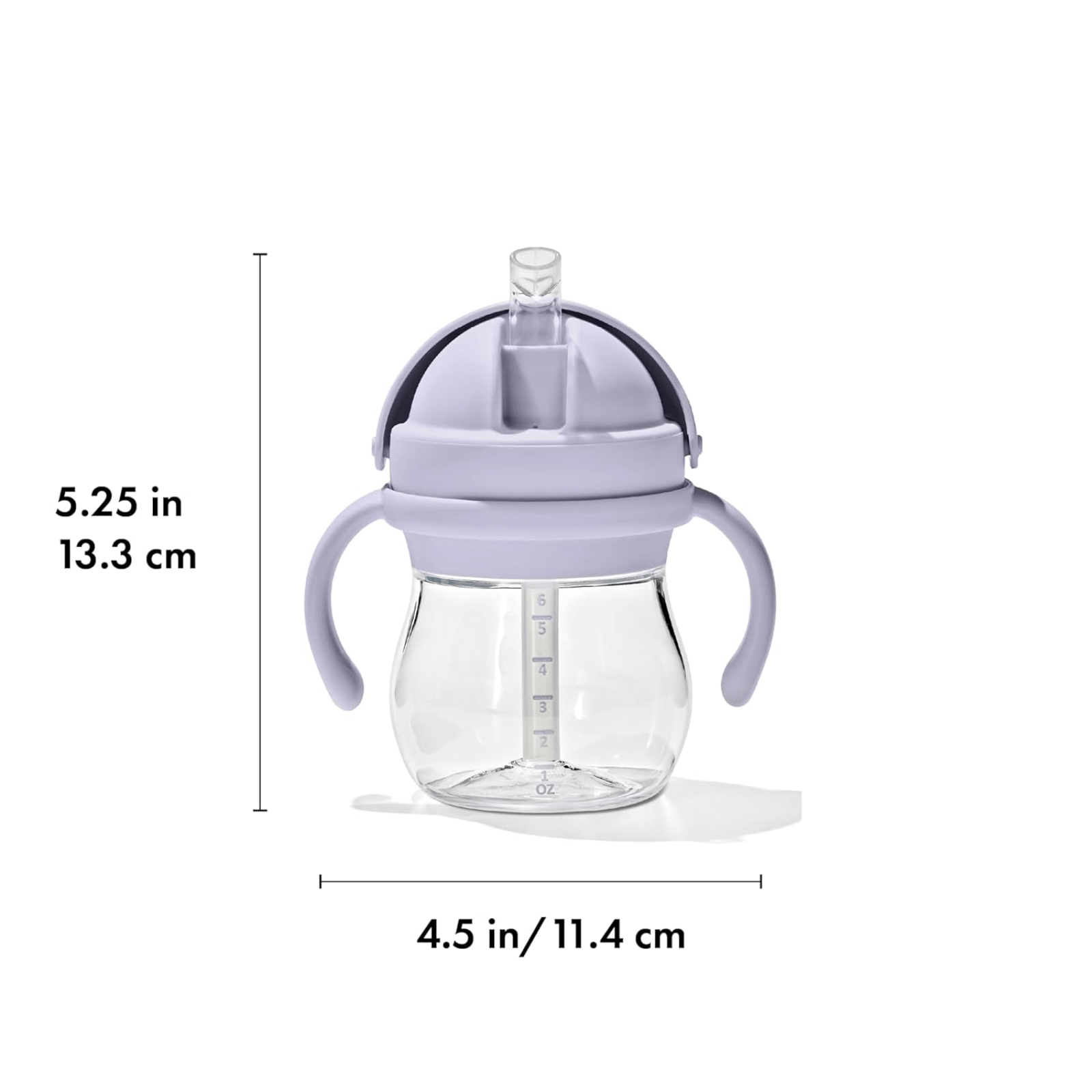 OXO Tot Transitions Straw Cup with Removable Handles Lilac