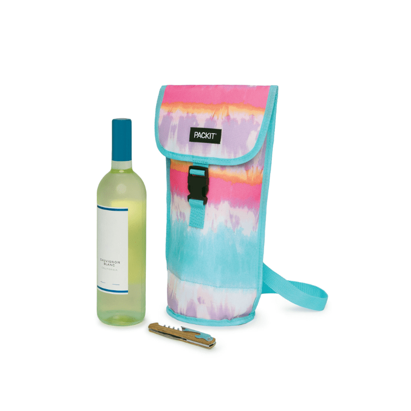 PackIt Freezable Napa Wine Bag Tiedye