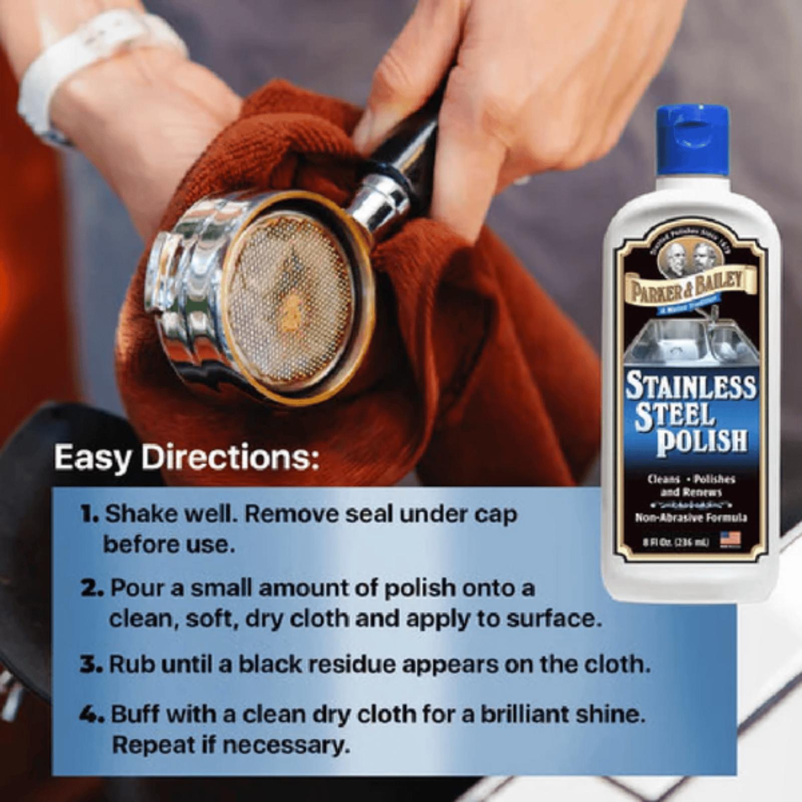 Parker & Bailey Stainless Steel Polish 236ml