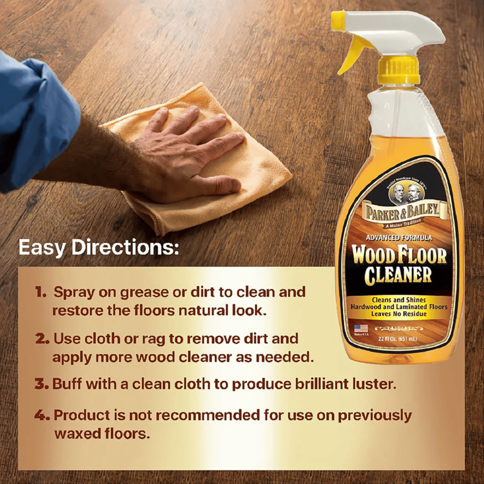 Parker & Bailey Wood Floor Cleaner 651ml