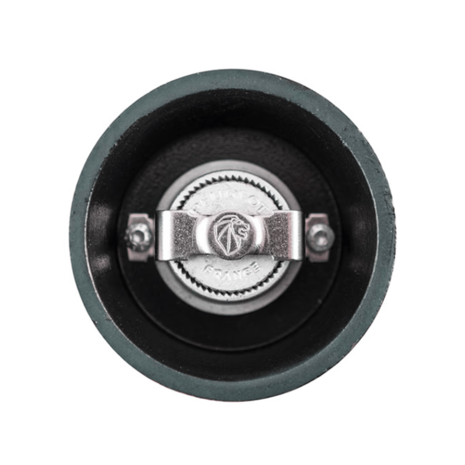 Peugeot Bali Fonte Cast Iron Celadon Green Pepper Mill 8cm