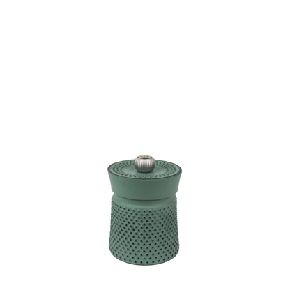 Peugeot Bali Fonte Cast Iron Celadon Green Pepper Mill 8cm