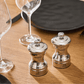 Peugeot Bistro Chef Shiny Stainless Steel Salt Mill 10cm