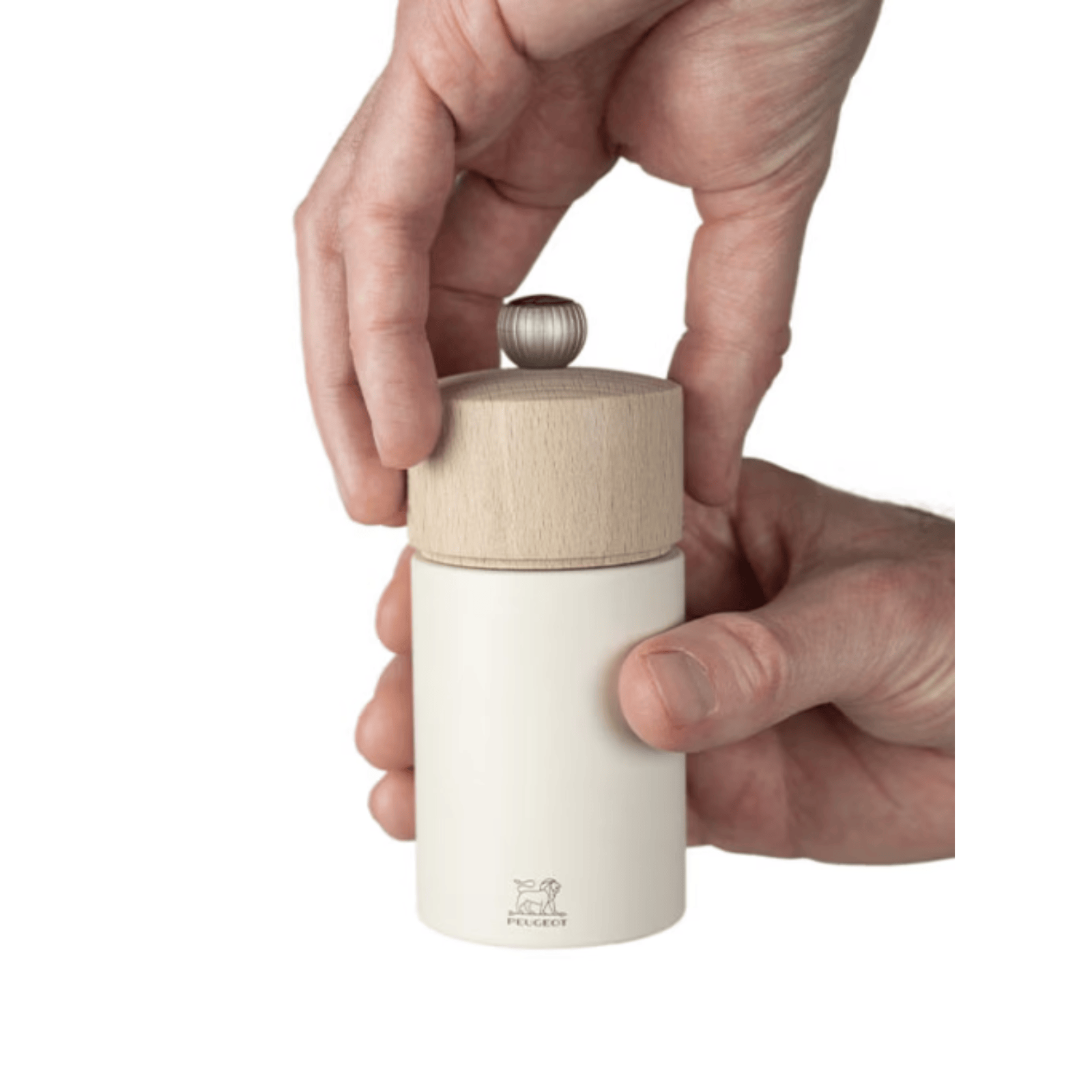 Peugeot Boreal Feather White Salt Mill 12cm