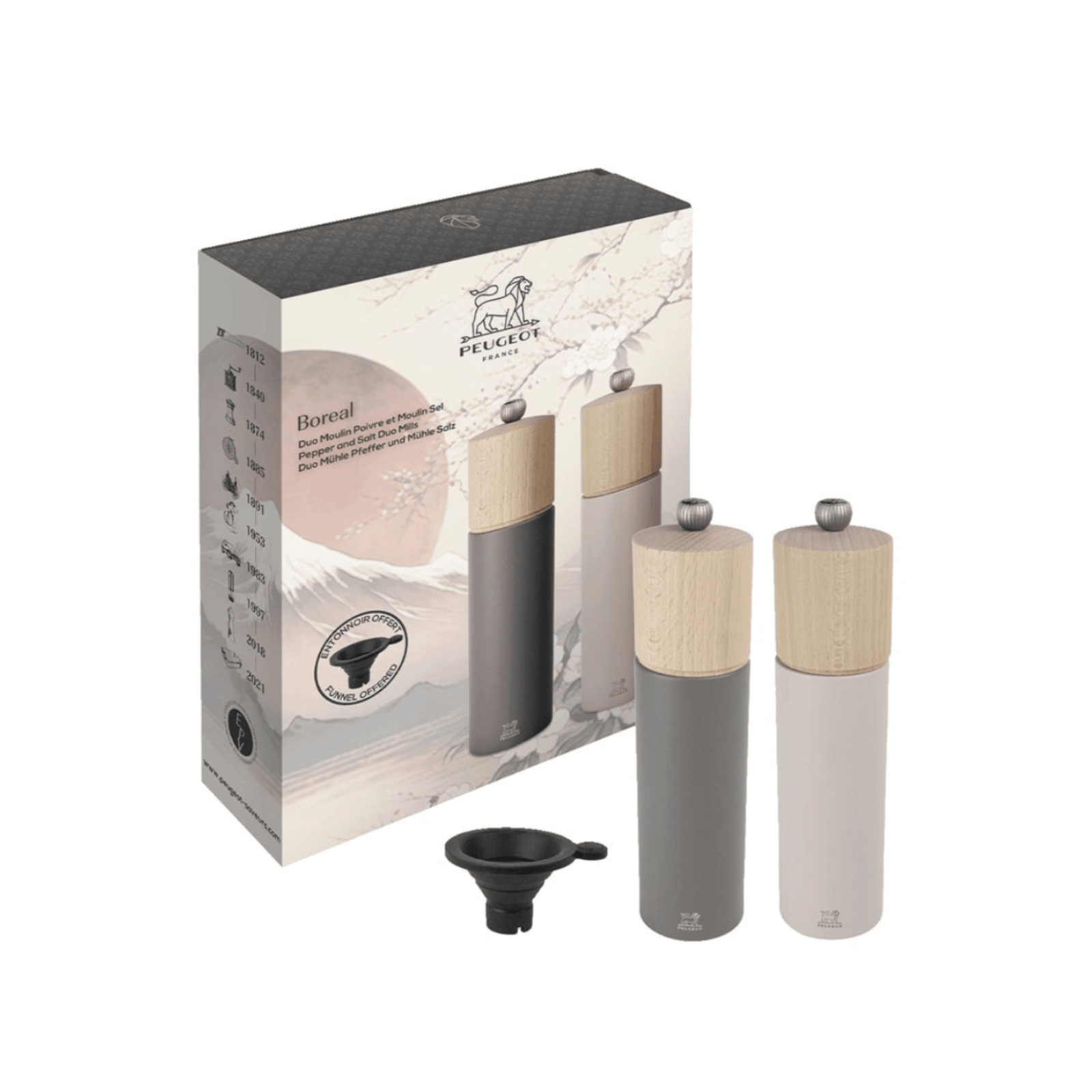 Peugeot Boreal Salt & Pepper Mill Gift Set 21cm