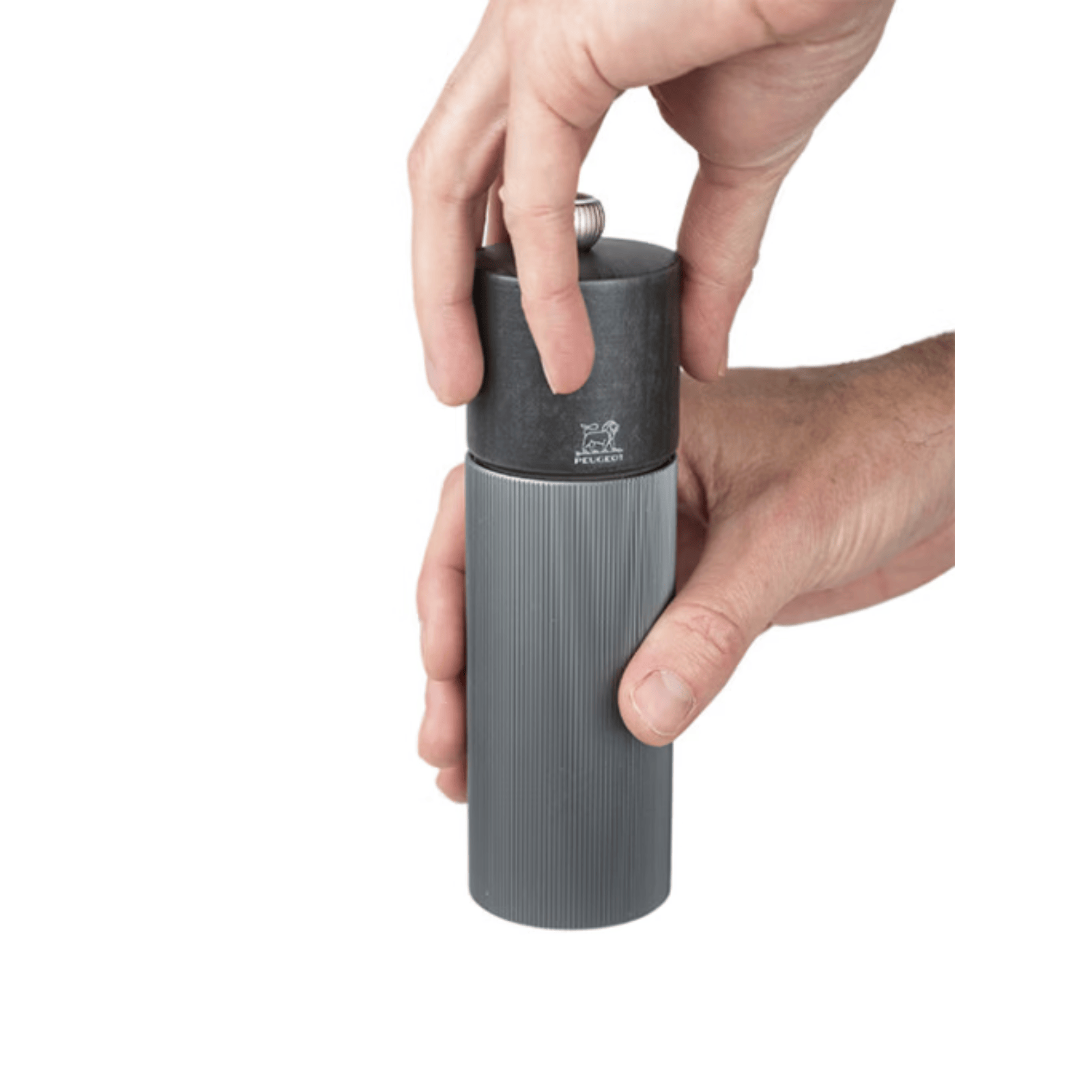 Peugeot Line Aluminium & Graphite Wood Pepper Mill 18cm