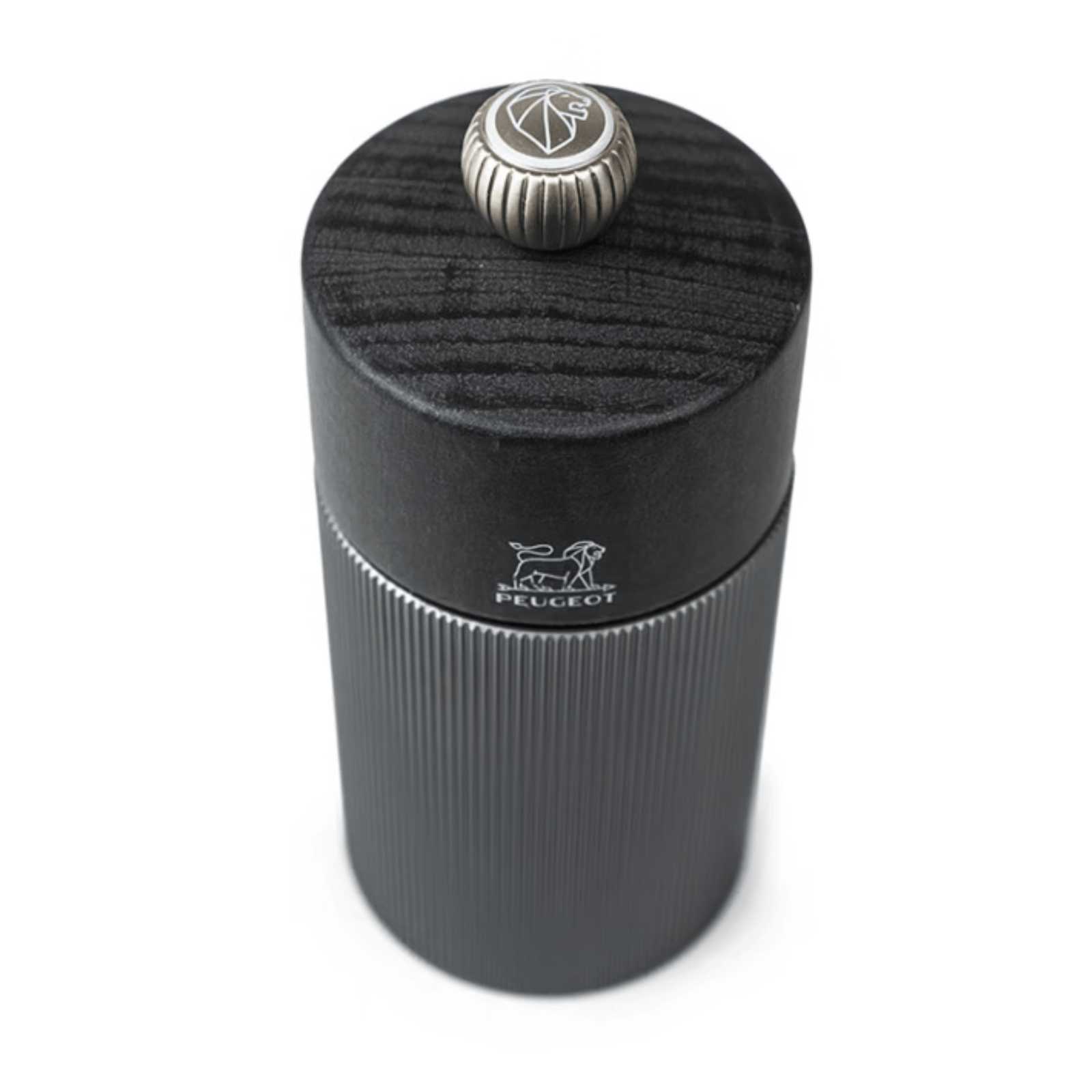 Peugeot Line Aluminium & Graphite Wood Salt Mill 18cm