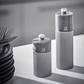 Peugeot Line Aluminium & Graphite Wood Salt Mill 18cm