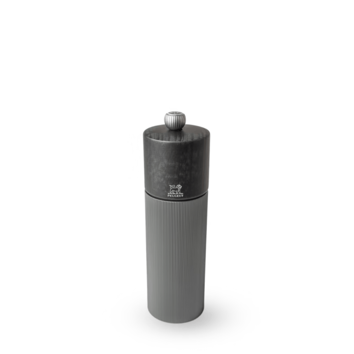 Peugeot Line Aluminium & Graphite Wood Salt Mill 18cm