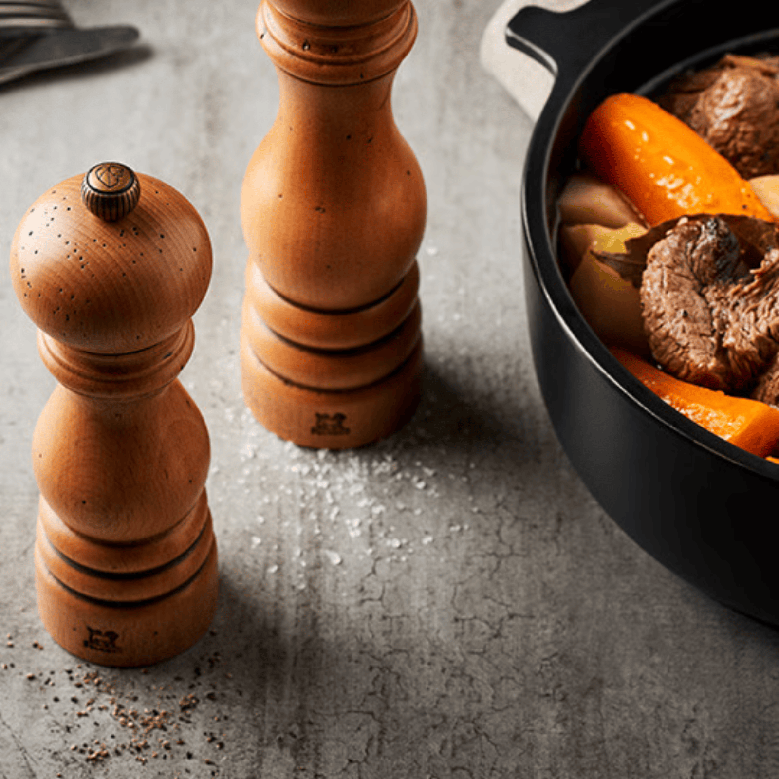 Peugeot Paris Antique Wood Pepper Mill 22cm