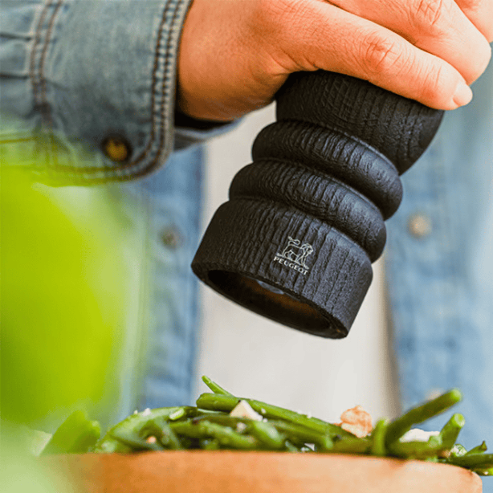 Peugeot Paris Nature Black Wood Salt Mill 18cm