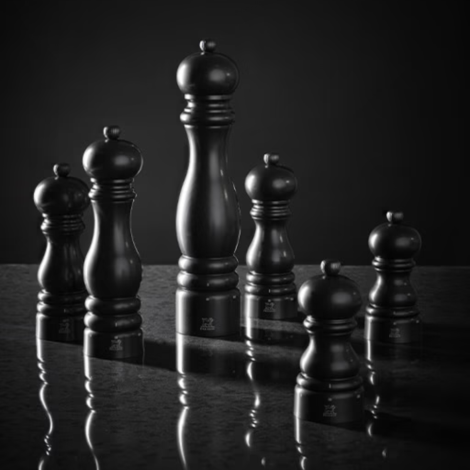 Peugeot Paris u'Select Satin Black Wood Salt Mill 22cm