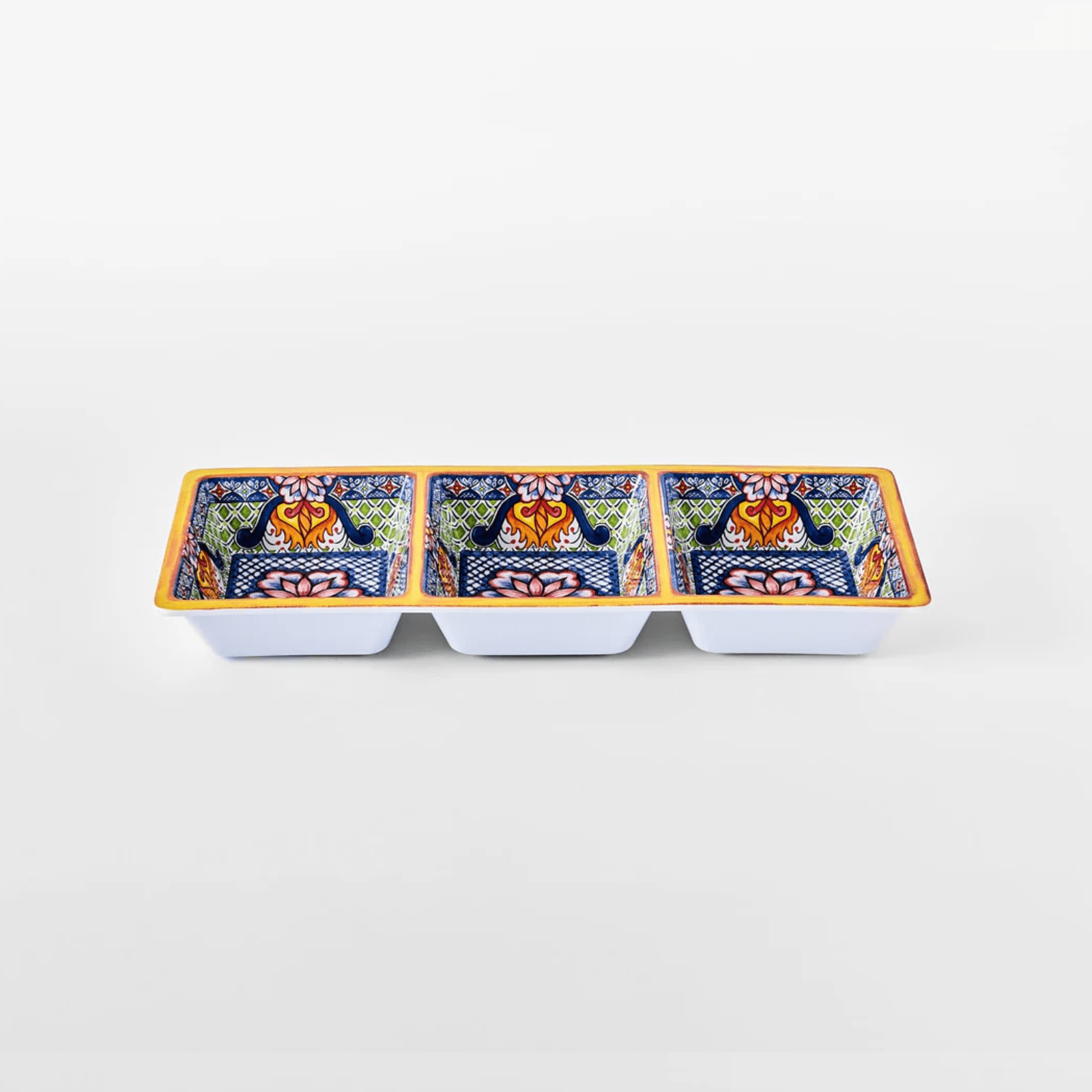 Prepara 3-Section Taco Tray Yellow