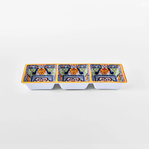 Prepara 3-Section Taco Tray Yellow