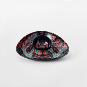 Prepara Chip and Dip Holder Day of the Dead Edition