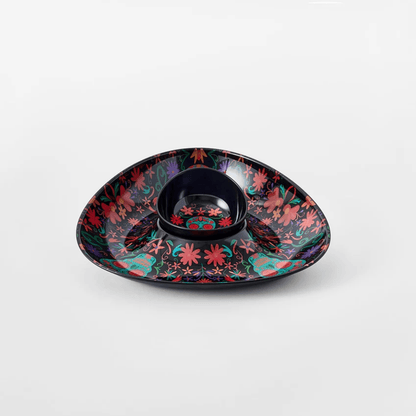 Prepara Chip and Dip Holder Day of the Dead Edition