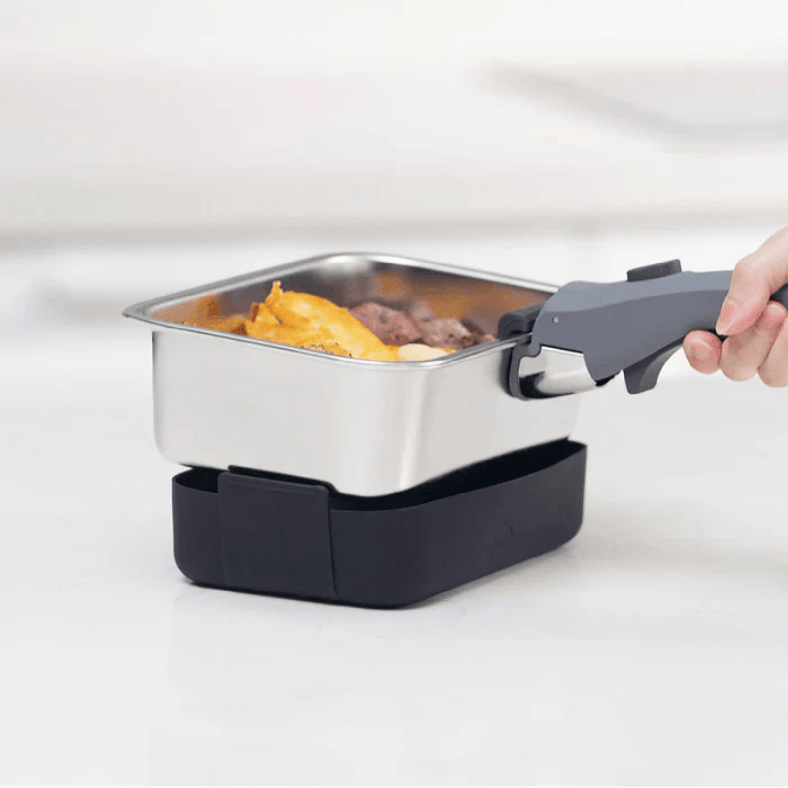 Prepara Lift Stainless Container 0.9L Black
