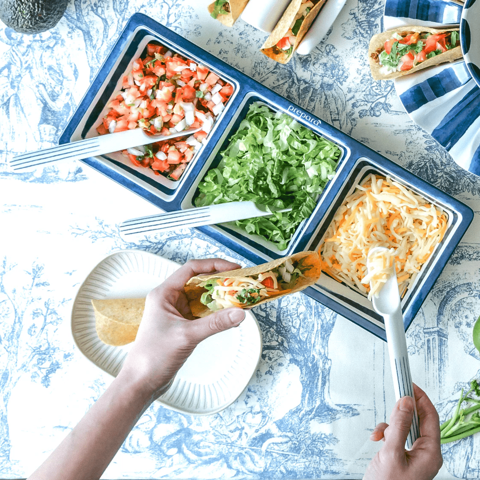 Prepara Taco Gift Set Coastal Stripe