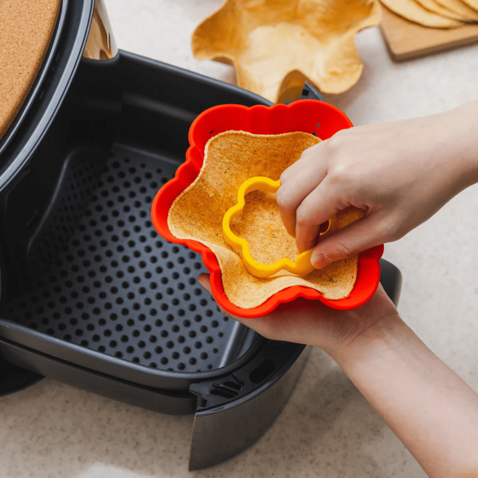 Prepara Tortilla Flower Red & Magenta 2-Pack