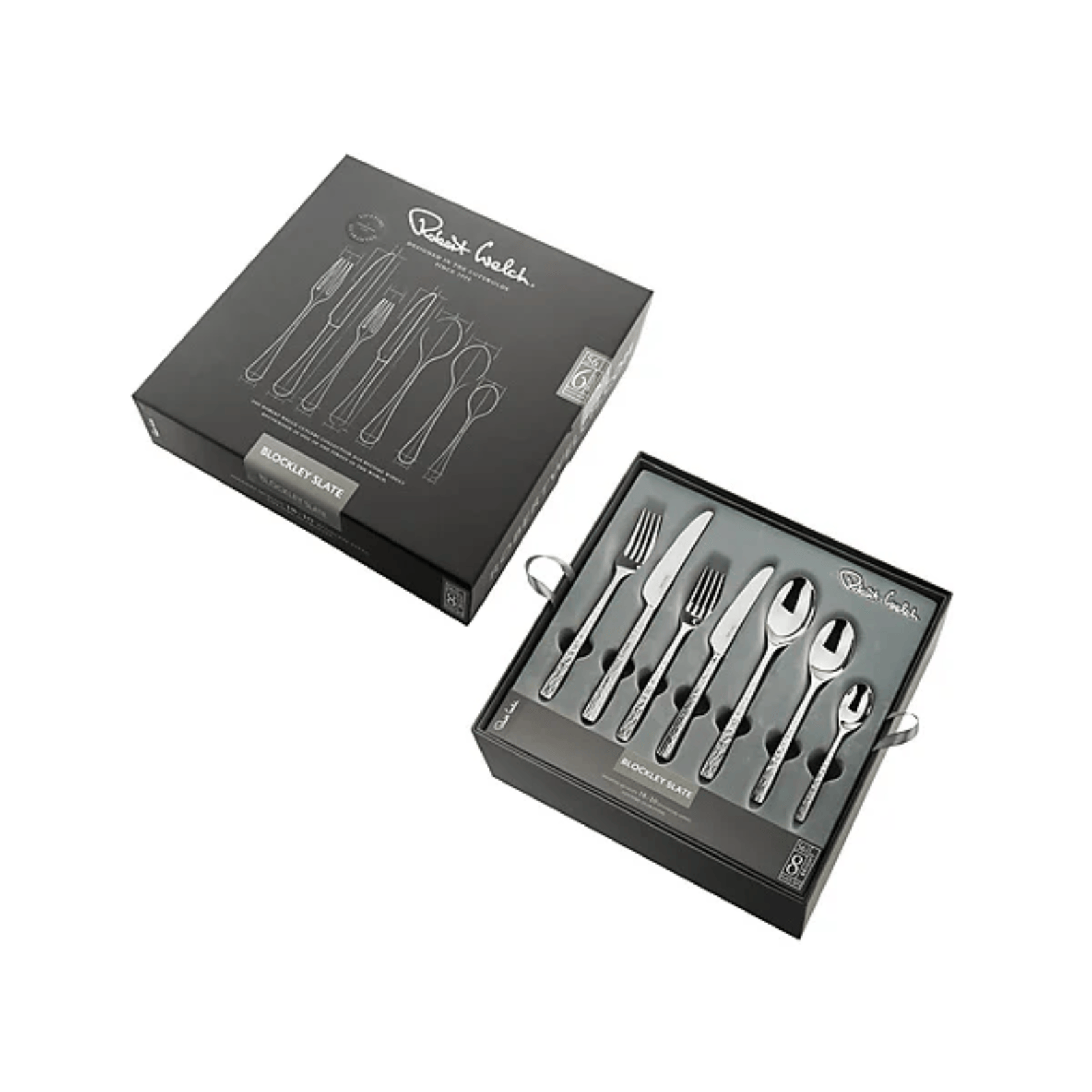Robert Welch Blockley Slate 56 Piece Cutlery Set