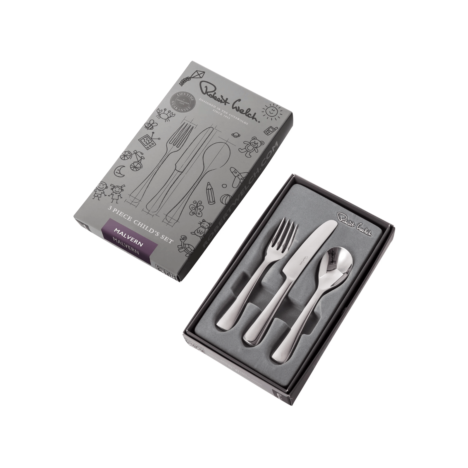 Robert Welch Malvern Children's Cutlery Set 3-Piece
