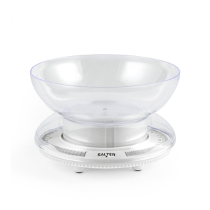 Salter Mechanical Bowl Kitchen Scale White 3kg Capacity
