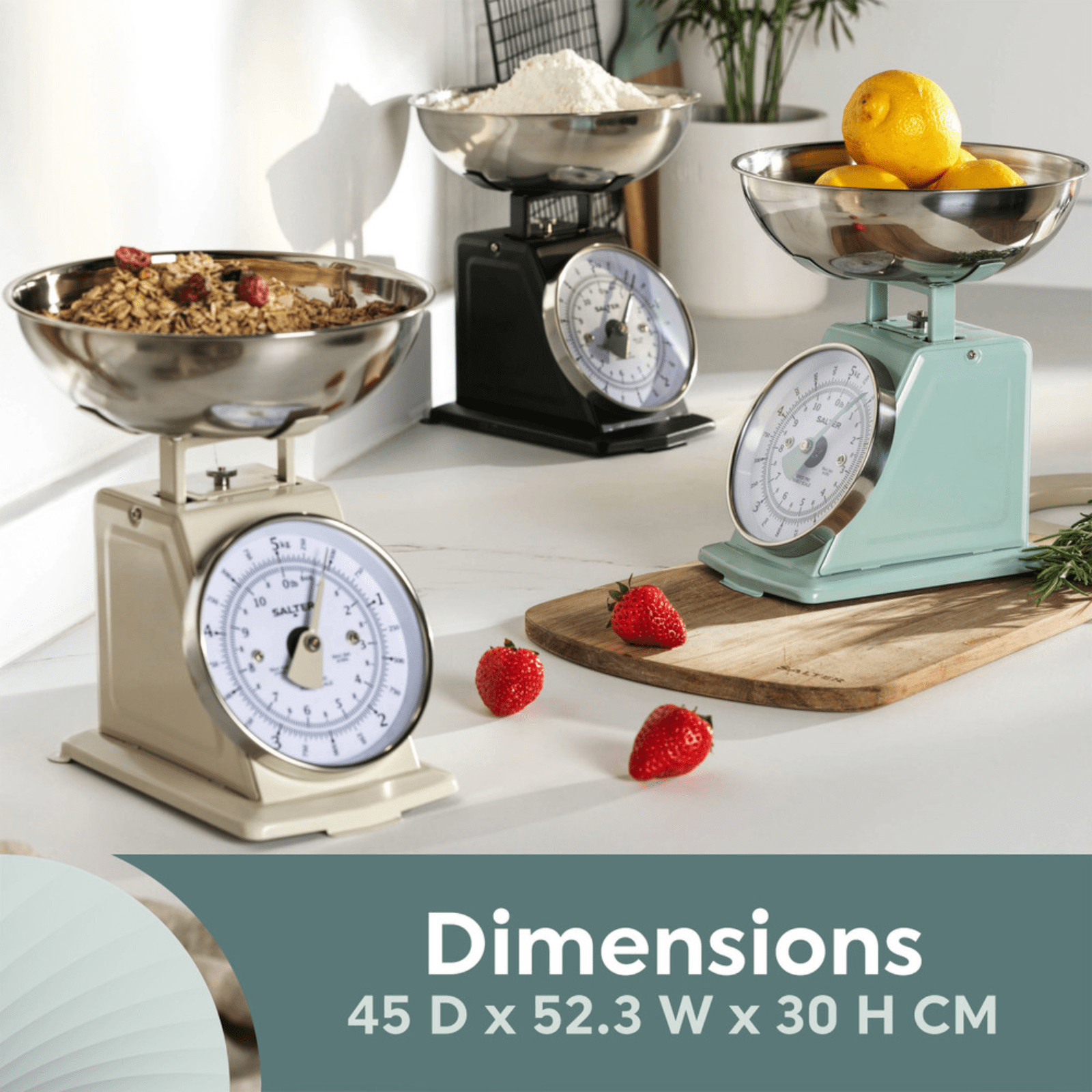 Salter Timeless Mechanical Kitchen Scales 5kg Capacity