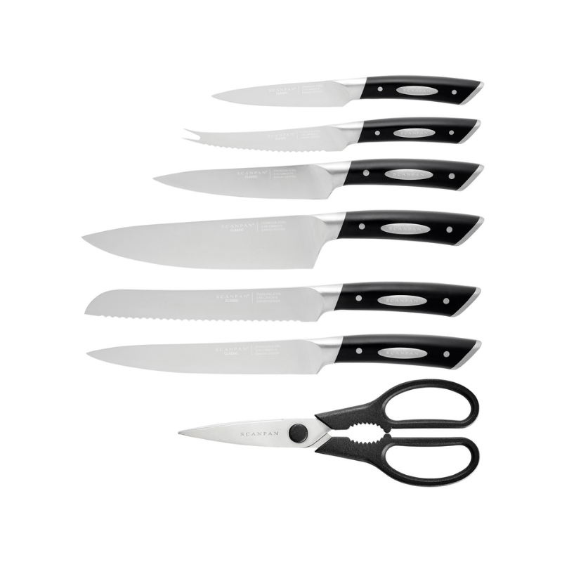 Scanpan Classic Eclipse Knife Block Set 8-Piece The Homestore Auckland