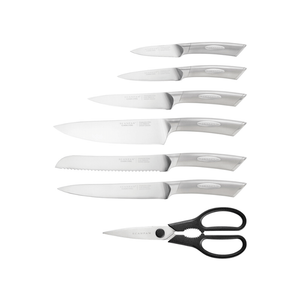 Scanpan Classic Steel Eclipse Knife Block Set 8-Piece The Homestore Auckland