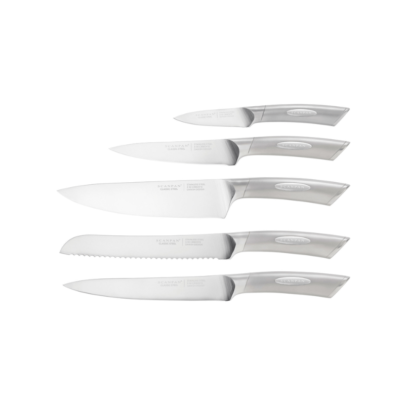 Scanpan Classic Steel Knife Block Set 6-Piece The Homestore Auckland