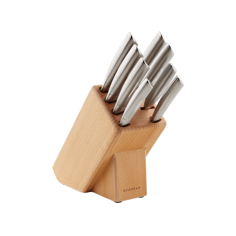 Scanpan Classic Steel Knife Block Set 9-Piece