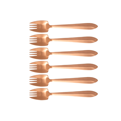 Splayd Black Label Satin Rose Gold Set of 6