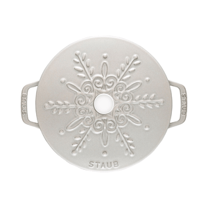 Staub French Oven Snowflake 24cm White Truffle
