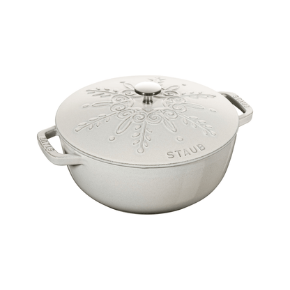 Staub French Oven Snowflake 24cm White Truffle