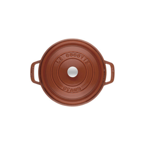 Staub Round Cocotte 20cm Cinnamon The Homestore Auckland