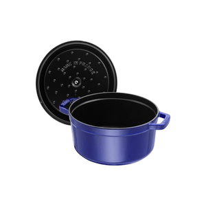 Staub Round Cocotte 20cm Dark Blue The Homestore Auckland