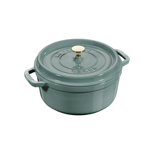 Staub Round Cocotte 20cm Eucalyptus