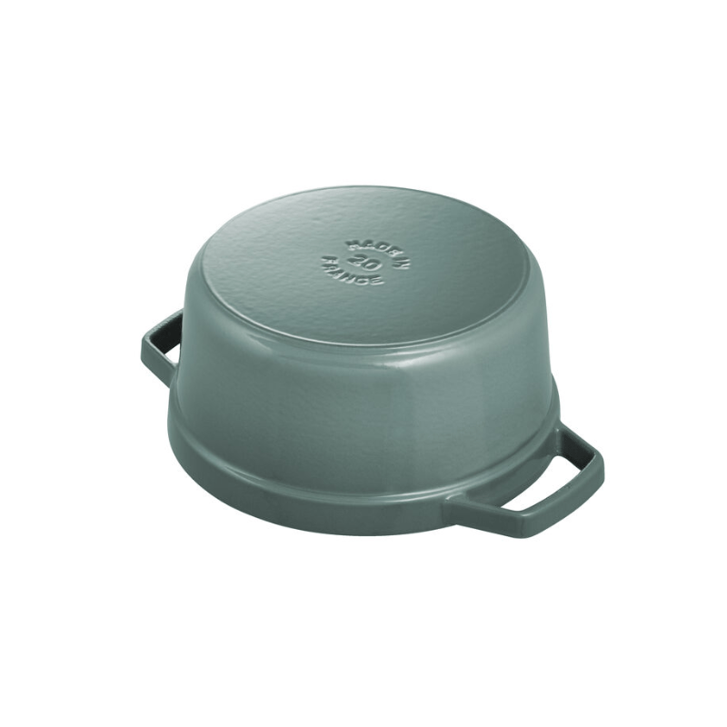 Staub Round Cocotte 20cm Eucalyptus