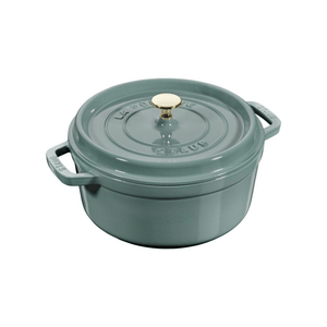 Staub Round Cocotte 24cm Eucalyptus