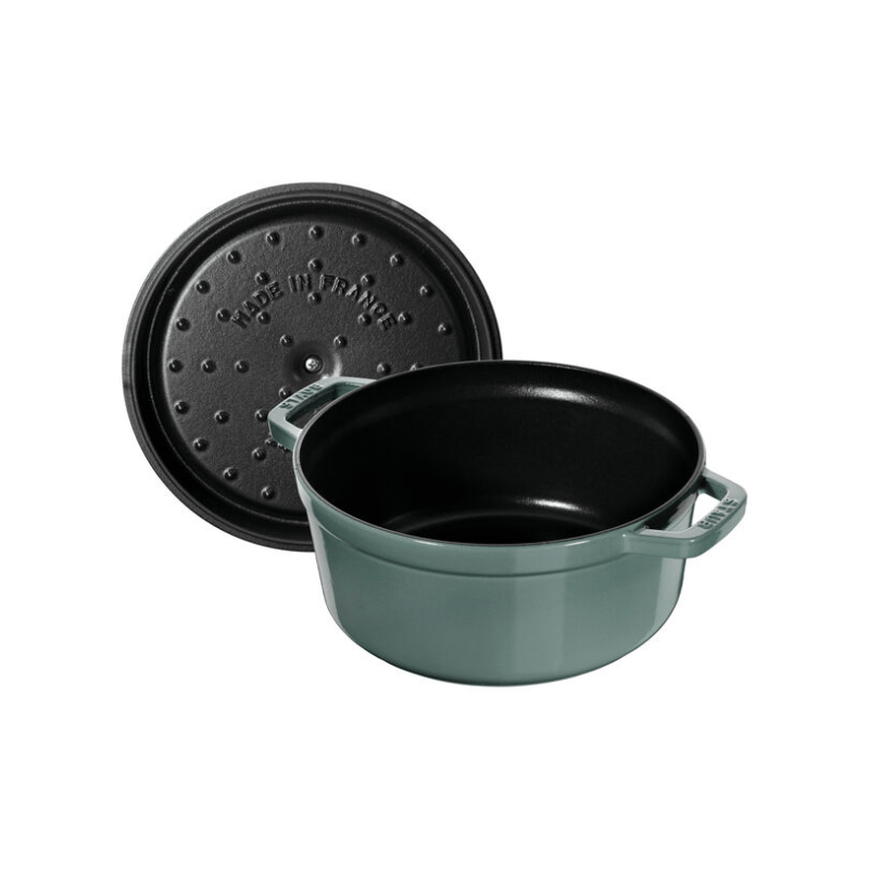 Staub Round Cocotte 24cm Eucalyptus