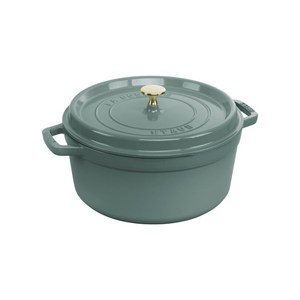 Staub Round Cocotte 26cm Eucalyptus