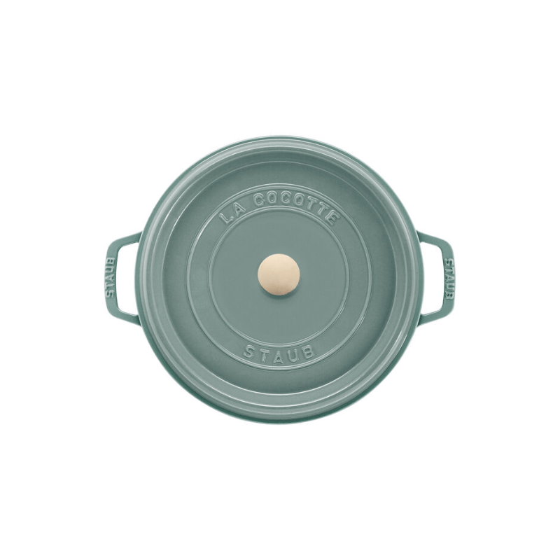 Staub Round Cocotte 26cm Eucalyptus