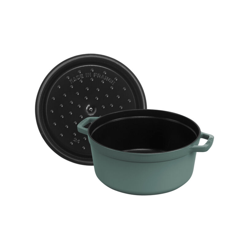 Staub Round Cocotte 26cm Eucalyptus