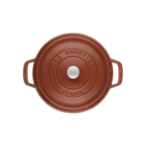 Staub Round Cocotte 28cm Cinnamon The Homestore Auckland