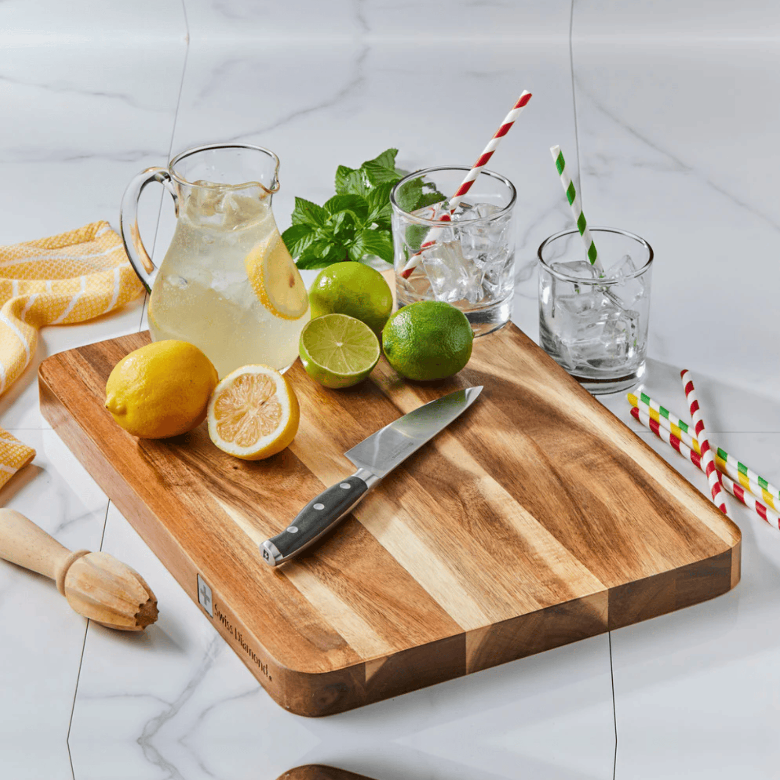 Swiss Diamond Acacia Cutting Board Long Grain 40cm x 30cm