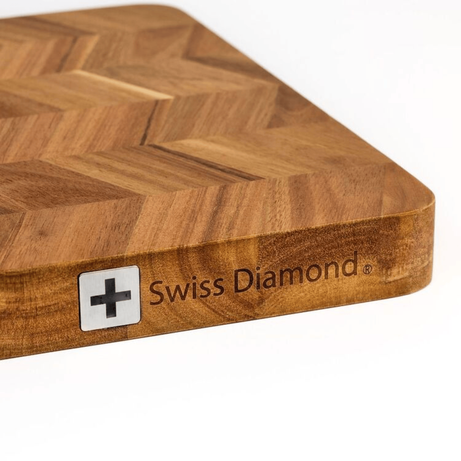 Swiss Diamond Herringbone Cutting Board Long Grain 40cm x 30cm