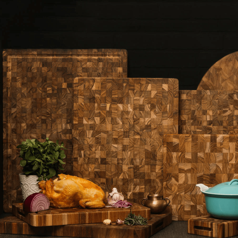 TEAKHAUS Butchers Block End Grain Board 42cm x 30cm