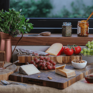 TEAKHAUS Butchers Block End Grain Long Board 46cm x 15cm