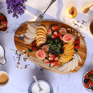 TEAKHAUS Elegant Collection Oval Board 35cm x 23cm